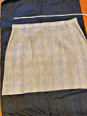 DKNY Classic Plaid Mini Skirt in Brown & Black Like New